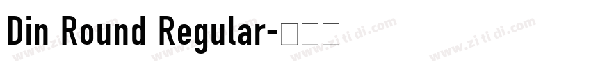 Din Round Regular字体转换